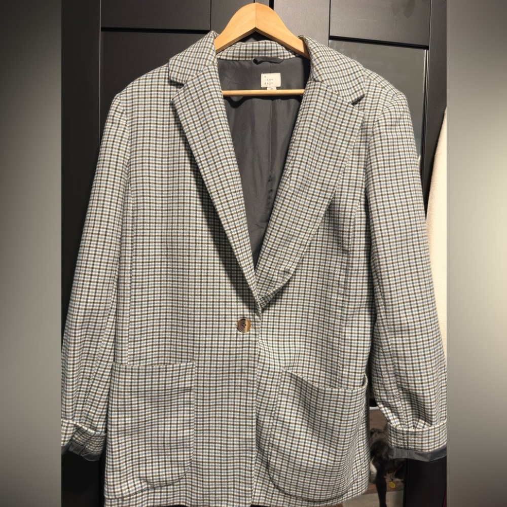 a new day Women's Checkered Blazer
